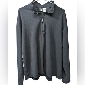 The North Face Black quarter Zip Polyester Pullover Men's  Size Large